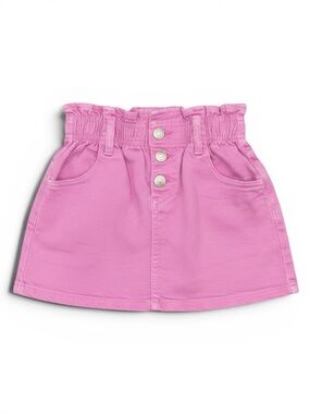 ZARA Purple Button-Front Paperbag Waist Skirt Girls 3-4Y